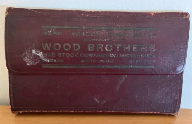 1915 WOOD BROTHERS Livestock-Omaha-Chicago-Sioux City Stockyard Ledger Calendar