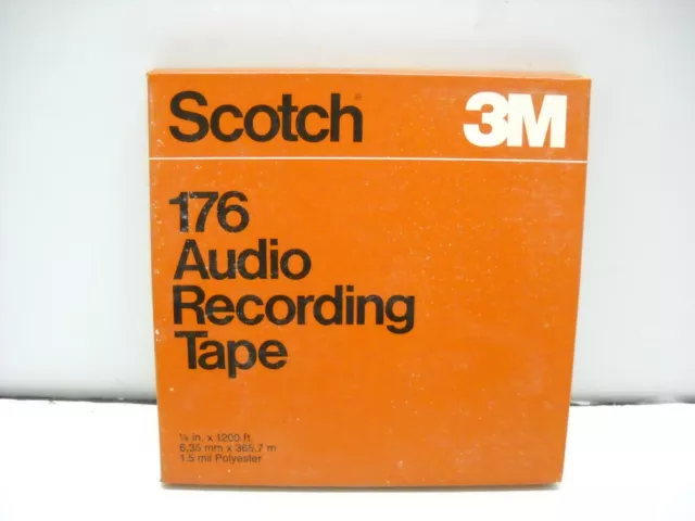 4 VINTAGE SCOTCH 144 Magnetic Recording Tape 1/4 x 1200' USED 5