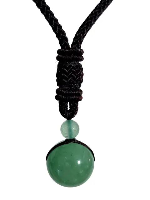 Jade Ball Halskette Anhänger Nephrit Jade 16mm Anhänger echte...