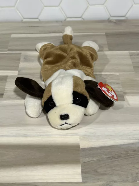 TY Beanie Baby - BERNIE the St. Bernard Dog (8.5 inch) -MWMTs Stuffed Animal Toy