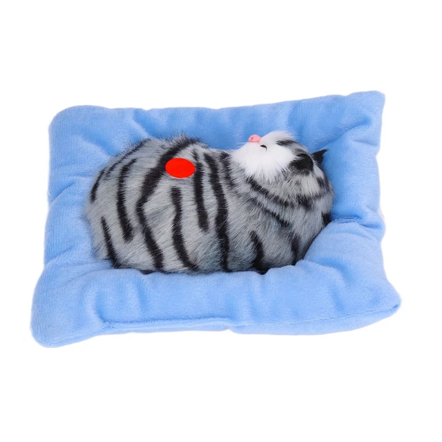 (Chat Gris Charbon Actif) 02 015 Faux Chats Jouet Interactif Pour Chat
