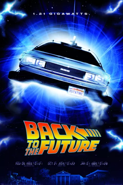 Zurück in die Zukunft DeLorean Maxi Poster Back to the future Movie Merch Fan