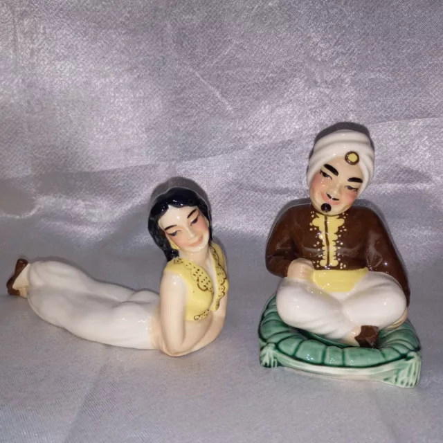 Sultan & Harem Woman Figurines Ceramic Arts Studio USA 1940-50s Great Condition! Sultan & Harem Woman Figurines Ceramic Arts Studio USA 1940-50s Great Condition!