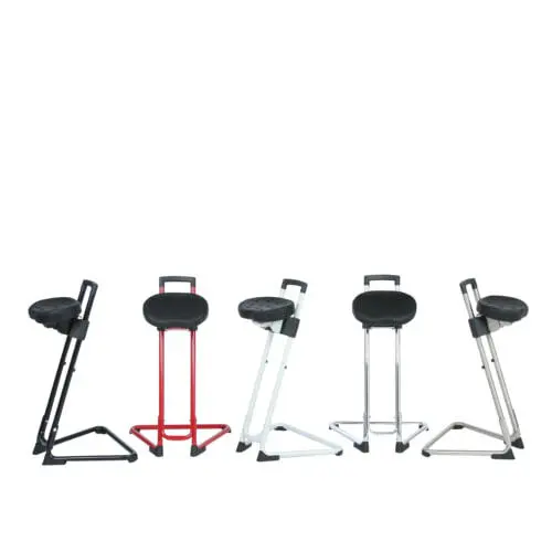 Bügelstehhilfe Stehhilfe Ergonomisch Stehstuhl Stehsitz Bügelstuhl 60-80cm 120kg