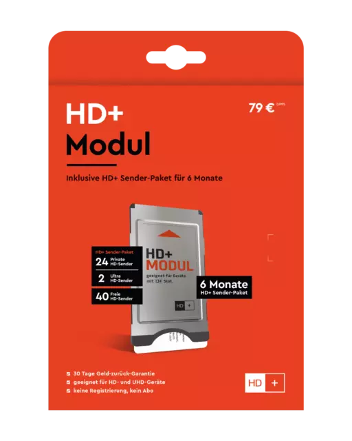 CI Plus Modul für HD+ incl. HD Plus Karte für 6 Monate, neu