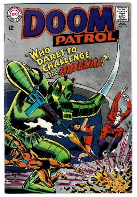 DOOM PATROL #113 in FN/VF condition a 1967 Silver Age DC comic  HBO TV series
