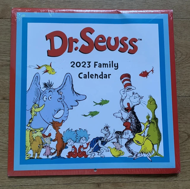 DR. SEUSS FAMILY Planner Calendar 2023 Month To View £7.00 PicClick UK