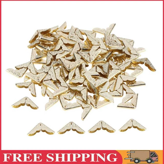 100pcs feine Seite Ton Scrapbooking Alben Menüs Ordner Ecke Protektoren Karte Da