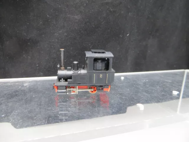 Egger Bahn 1002 Lok Nr 2 Dampflok schwarz frühes Modell