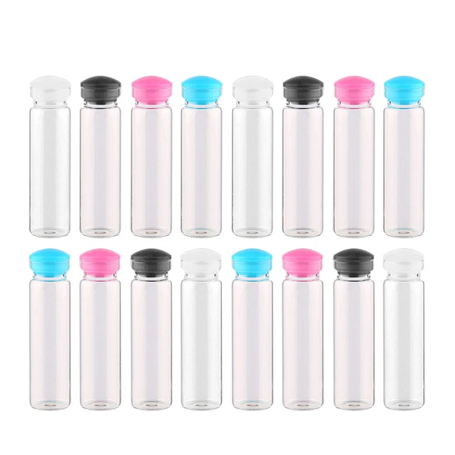 50 Pcs Bouteille En Verre À Message Bouteilles Miniatures Conteneurs Mariage Un