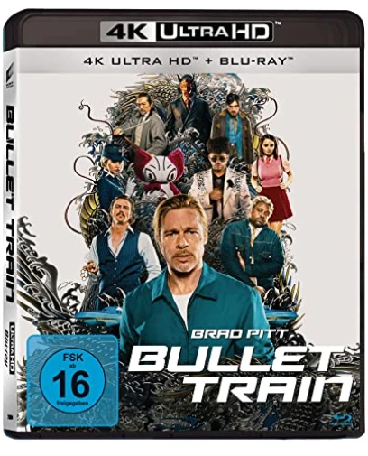 BULLET TRAIN (4K UHD Blu-ray) Pitt Brad King Joey Taylor-Johnson Aaron