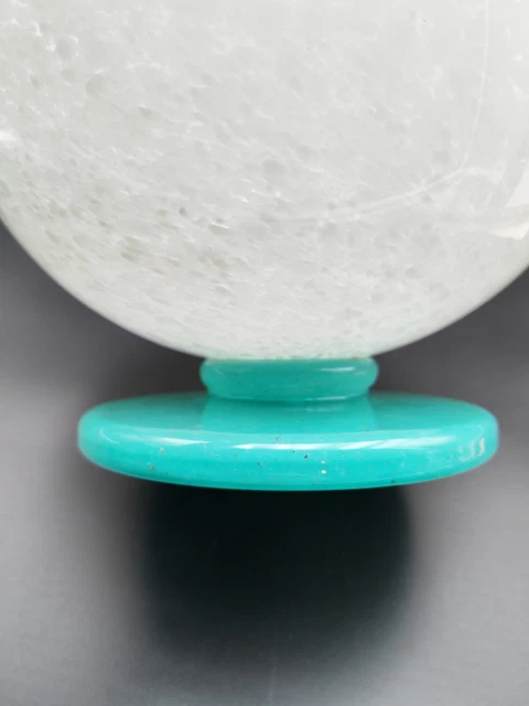 VASE BOULE PATE De Verre Dégagé A L' Acide Papillon Signé EUR 50,00 - FR