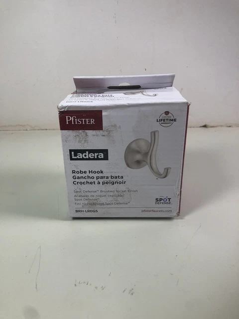 Vestido Pfister Ladera gancho en defensa puntual níquel cepillado BRH-LR0GS
