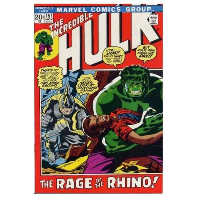 Incredible Hulk (1968 series) #157 in Fine minus condition. Marvel comics [t*