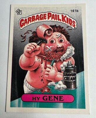 1986 Garbage Pail Kids Old Series 4 Card 161b Hy Gene - Excellent Condition