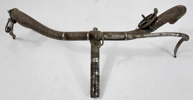 Levier De Frein Bowden Ancien Pour Vélo De Route/course - Argenté, Acier, Début 1900, Occasion