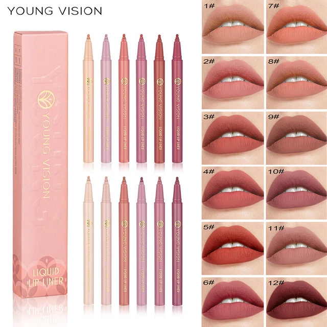 Penna rossetto liquido impermeabile labbra Contour Line velluto nudo regalo
