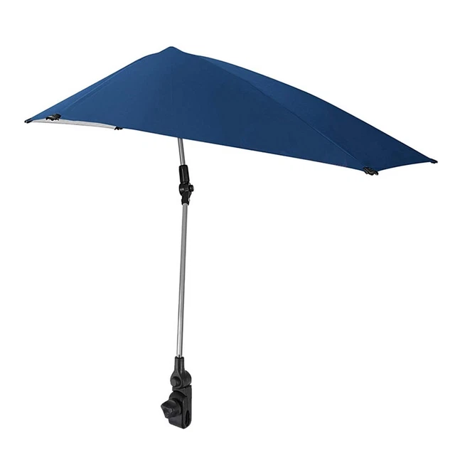 Chaise De Plage Portable Avec Parapluie - Siège Bébé Pliable - Camping Et Extérieur