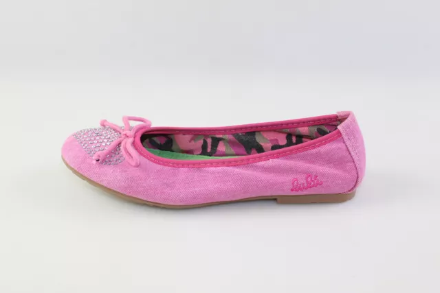 Chaussures Fille Lulu '33 Ue Ballerines Rose Tissu Strass DH293-33