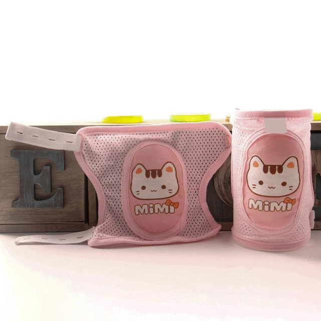 2 un. Almohadillas de codo para niños diseño a presión lavables a mano para bebé brazo antideslizante y pierna calentadores