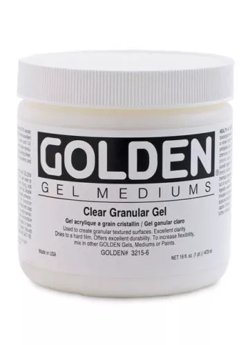 GOLDEN ACRYLIC : Clear Granular Gel : 236ml : 473ml : 946ml