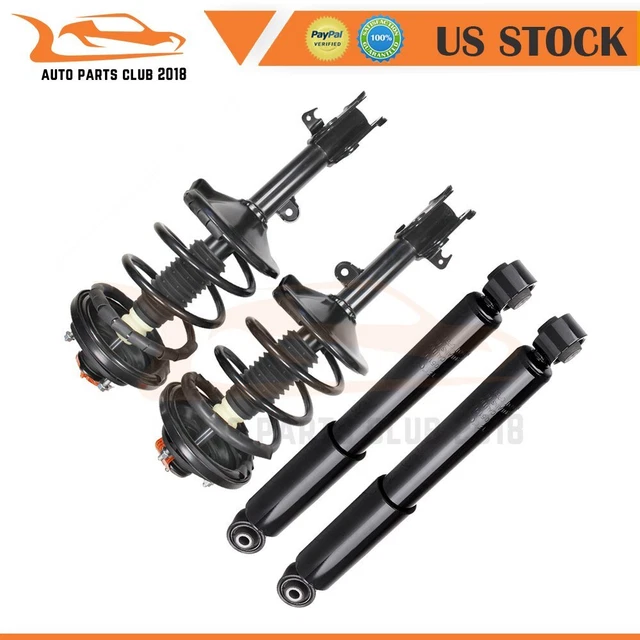 2x Quick Complete Strut Springs & Mount & 2x Shocks For Honda Odyssey 1999-2004
