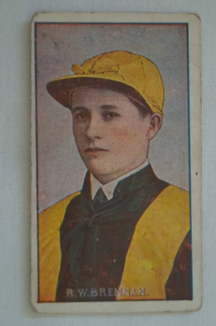 Horse Racing History Sniders & Abrahams Australian Jockeys Card - R.W.Brennan