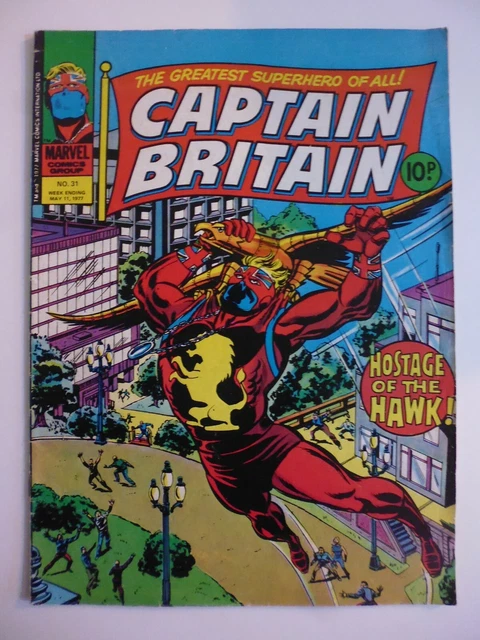 CAPTAIN BRITAIN WEEKLY ISSUE # 31.  MAY11th 1977.  MARVEL UK