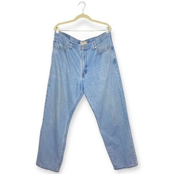 Levi’s 550 jeans Relaxed Fit jeans light wash workwear distressed men’s W38 L32