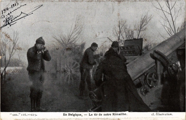 CPA AK Militaire - En Belgique - Le tir de notre Rimailho (695828)