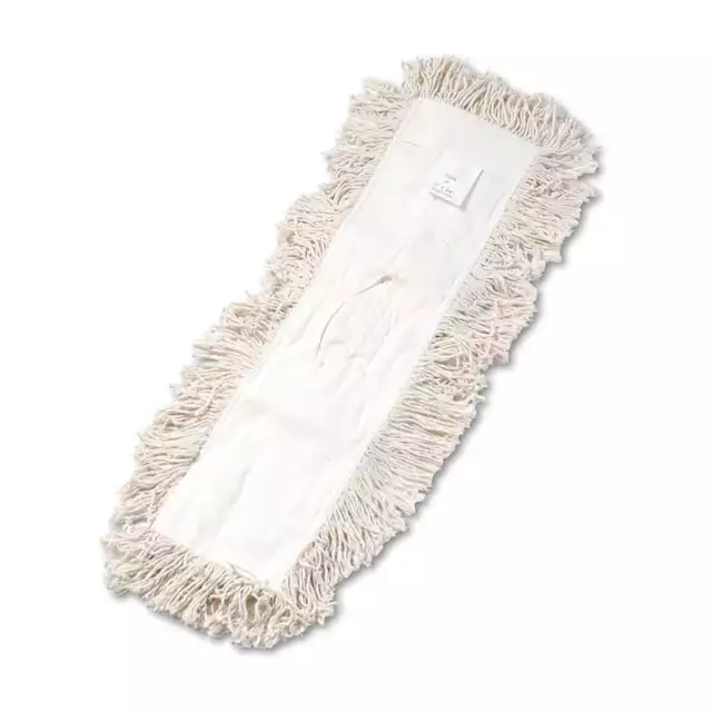 Boardwalk Industrial Dust Mop Head, Hygrade Cotton, 24w x 5d, White