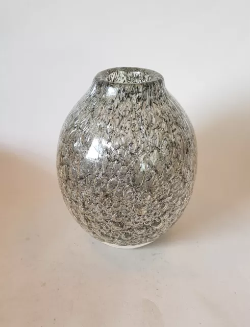 Vintage Bubble Glas Vase Schott Zwiesel Heinrich Löffelhardt 60er 70er Jahre