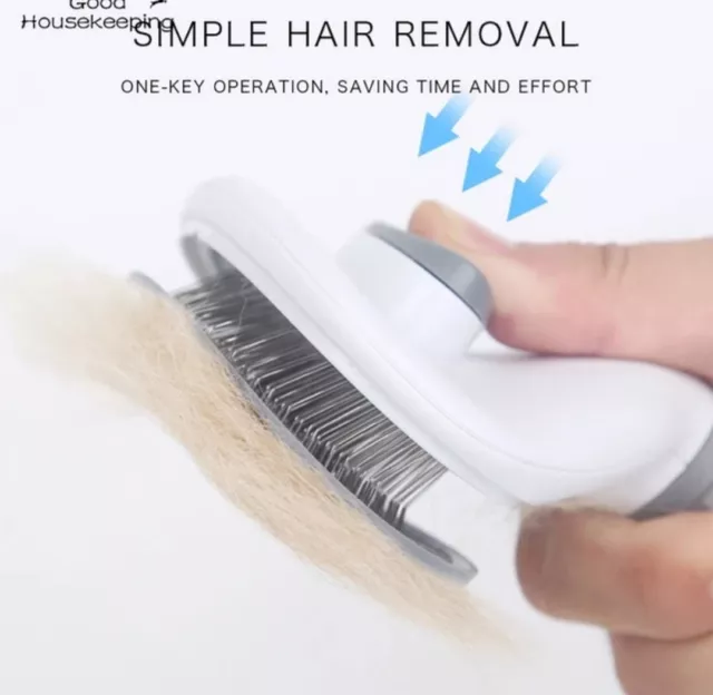 Pet Hair Remover Dog Cat Comb Grooming Massage Deshedding Self Cleaning Brush