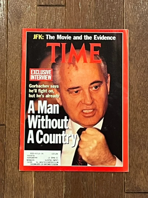 TIME MAGAZINE MIKHAIL Gorbachev A Man Without A Country December 23 ...