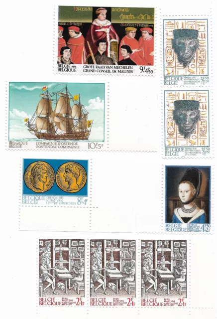 1973 - Histoire COB 1677 / 1682 YT 1669 / 1674 - Livraison 0€ dès 5 lots groupés