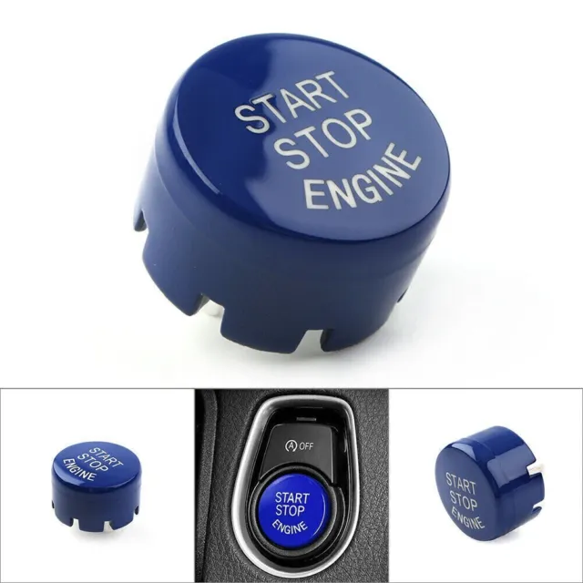 BLUE Start stop button cover for BMW F20 F21 F22 F23 F30 F31 F10 F11 F12 F13 F01