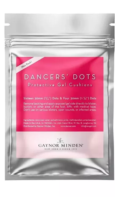 Gaynor Minden SA-T-134-20 Pink Dancers' Dots Protective Gel Cushions Pack