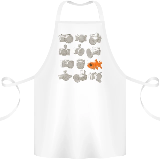 Fisheye Photography Funny Photographer Lens Cotton Apron 100% Organic