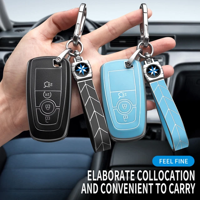 TPU Frosting Car Key Fob Case Cover For Ford F-150 Fusion Explorer Mustang Edge