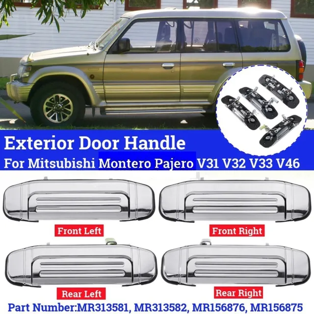 Car Outer Door Handle For Mitsubishi PAJERO Plastic Replacement Useful