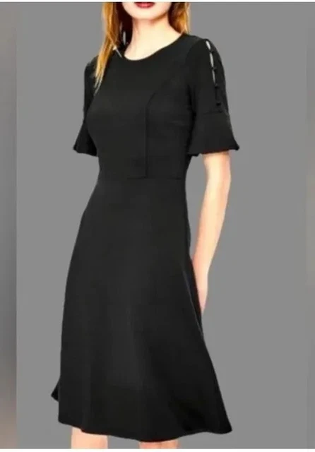 BODEN ALEXIS Jersey dress size 12 petite mulled wine colour J0267