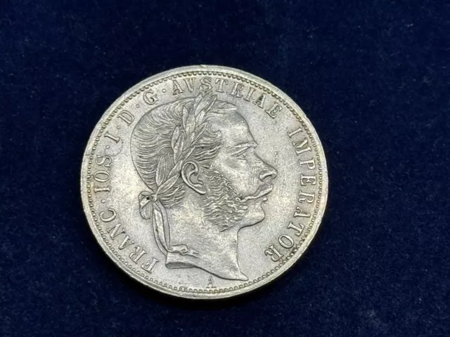 Gulden 1871 A Wien Franz Josef Silber   W/23/1952