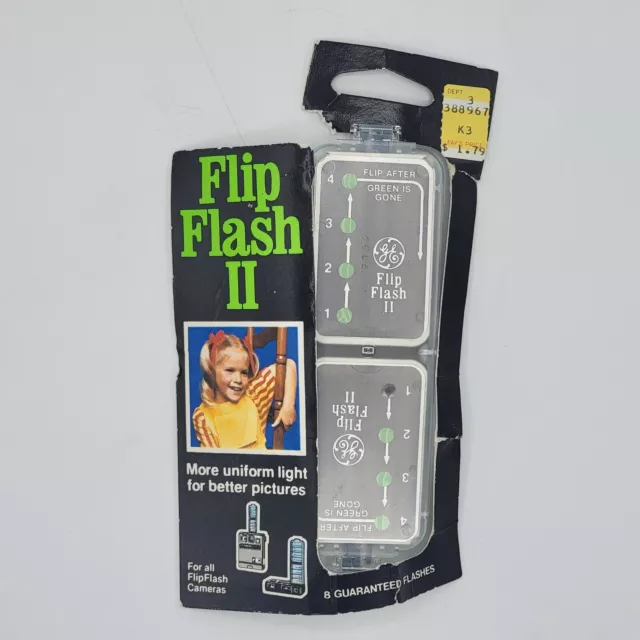 Vtg GE General Electric Flip Flash II Flash Bar for Camera