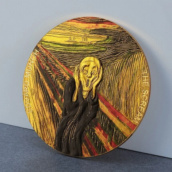 The Scream 2 oz Proof-like Silver Coin Republic of Ghana 2022