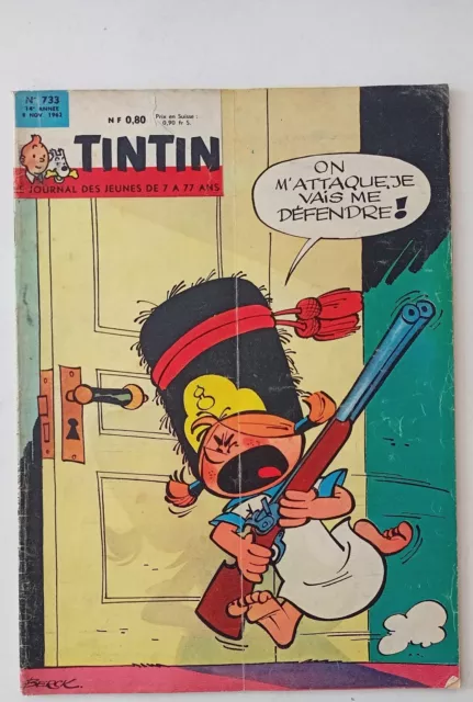 Journal  de Tintin France N°733 8 novembre 1962