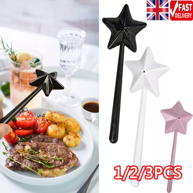 Salt Pepper Star Magic Wand Shakers Home Kitchen Food Seasoning Dispenser Tool