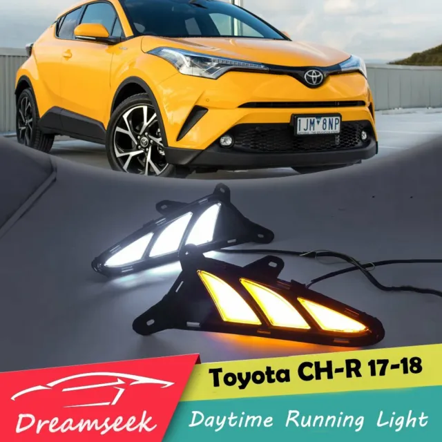 LED DRL Lumière Diurne Feux Jour pour Toyota C-HR CHR 2017 2018 2019 Clignotant