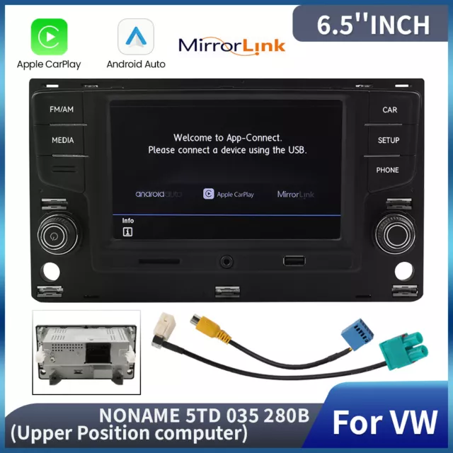 Autoradio AndroidAuto Carplay Noname 5GD035280B per VW Golf 7 7.5 GTR Passat B8