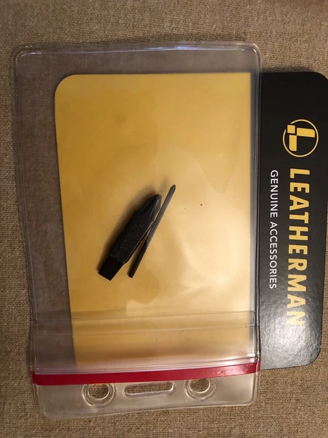 Two Leatherman Bits, 1 Combo Screwdriver & 1 Eyeglass, new Wave+ ID License Case