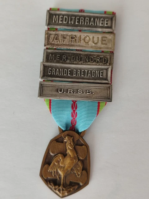 MEDAILLE COMMEMORATIVE MILITAIRE 1939 1945 ww2 en bronze avec son epingle propre EUR 23,00